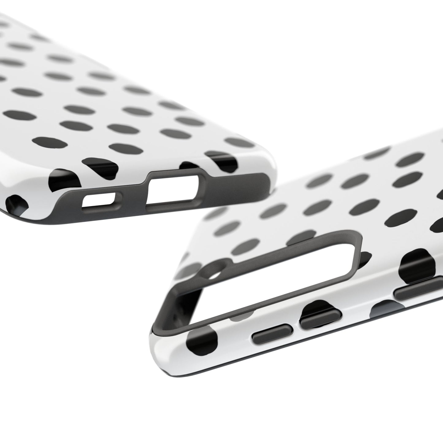 Jumbo Dots White / Black Phone Case