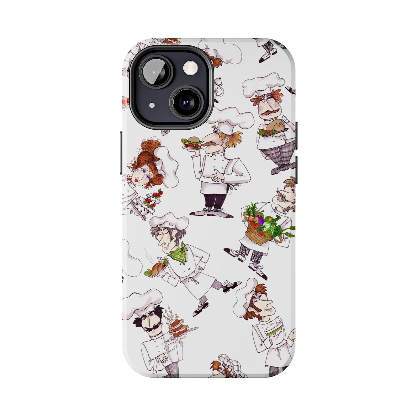 Tossed Chefs White Phone Case