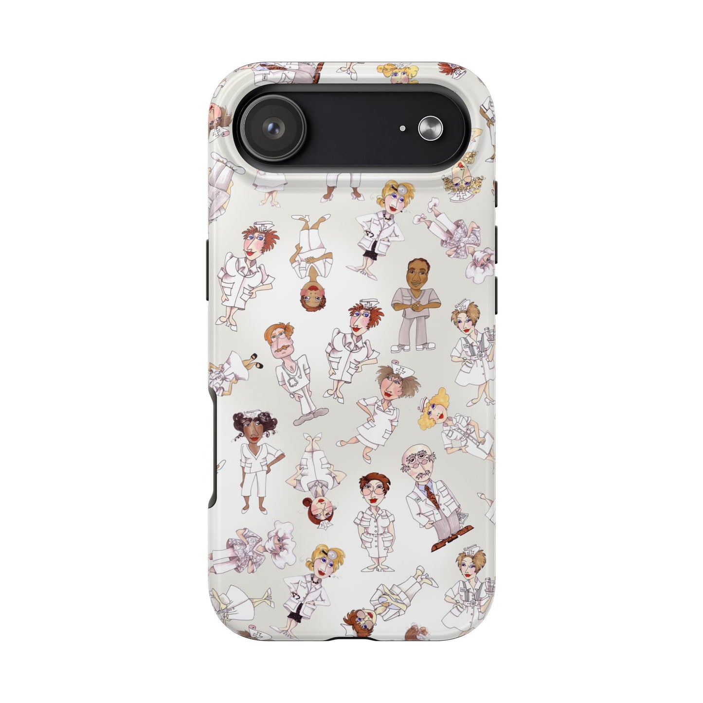 Tossed Nurses Gray Phone Case