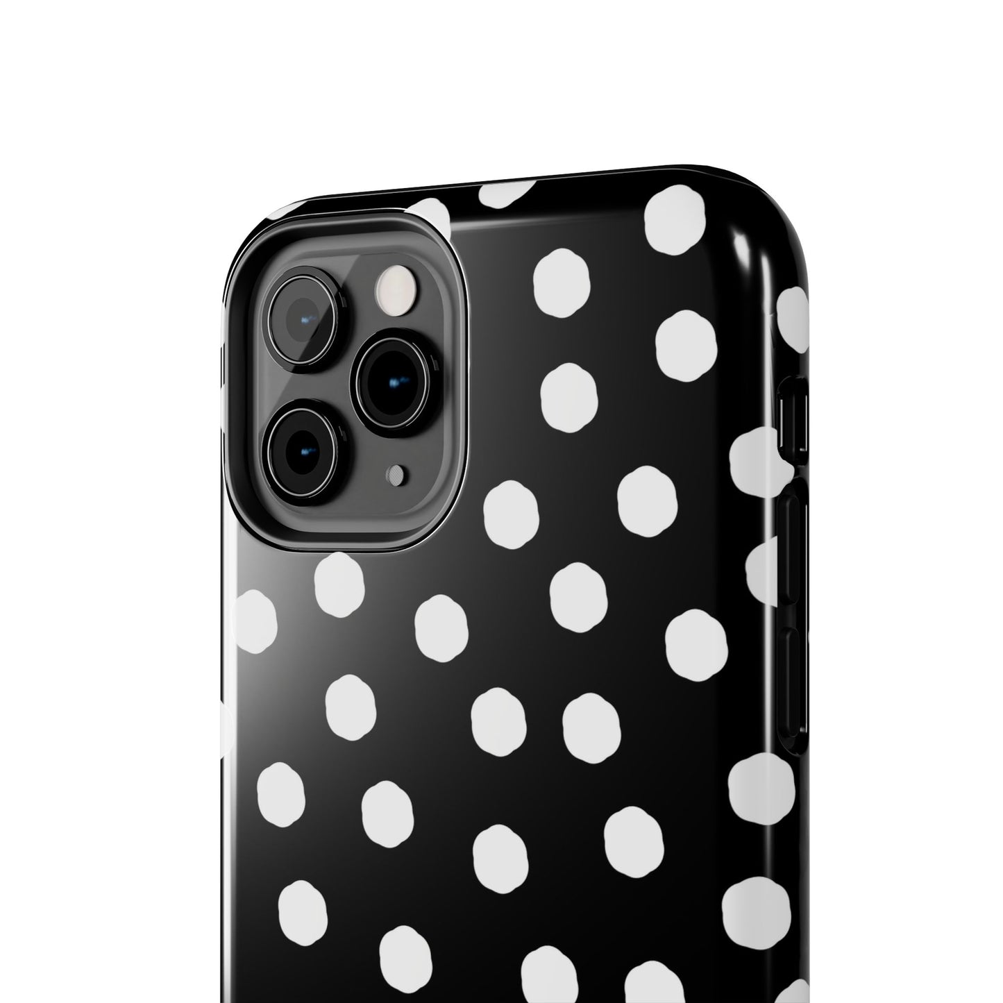 Jumbo Dots Black / White Phone Case