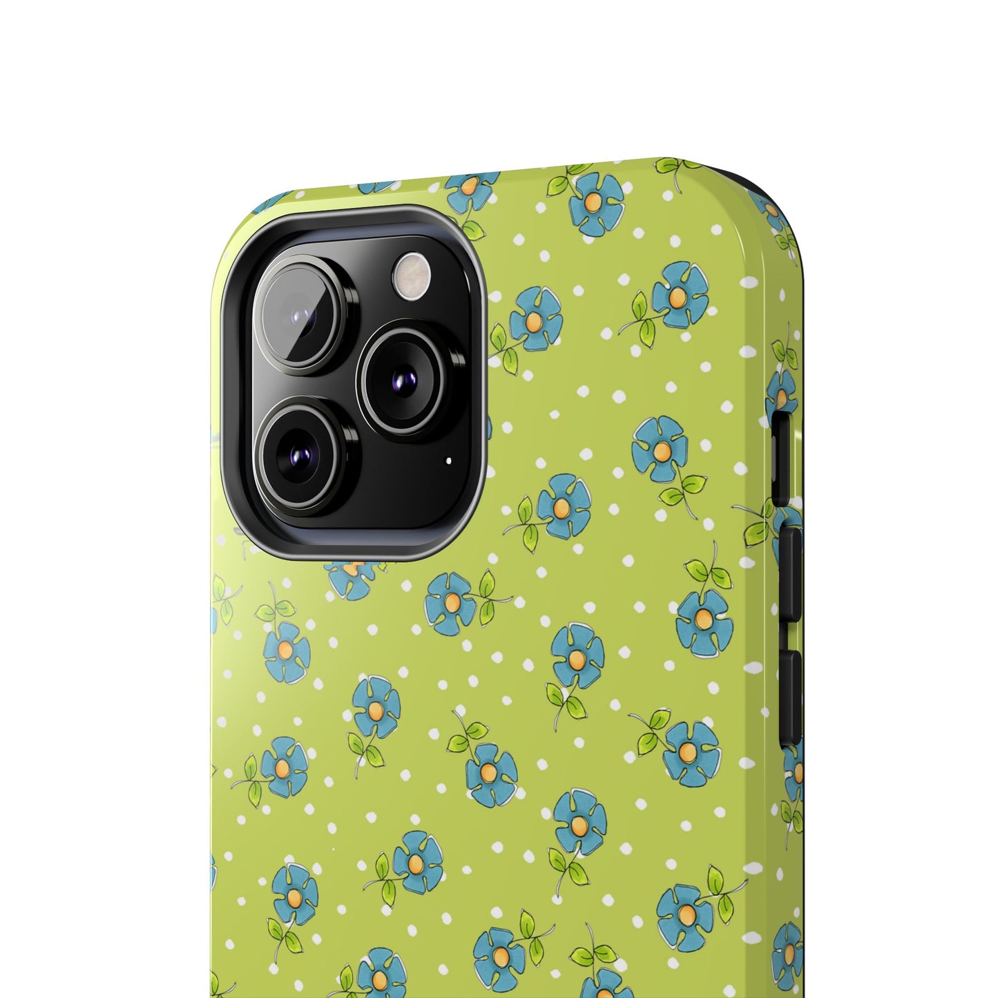 Daisy Dots Green Phone Case