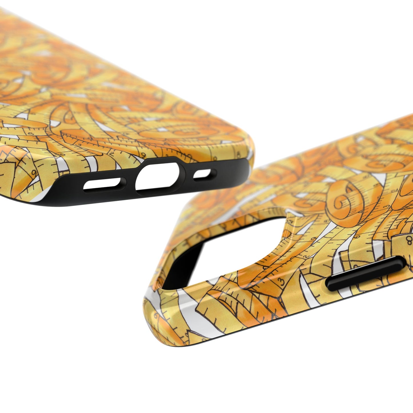 Tape Storm White / Yellow Phone Case
