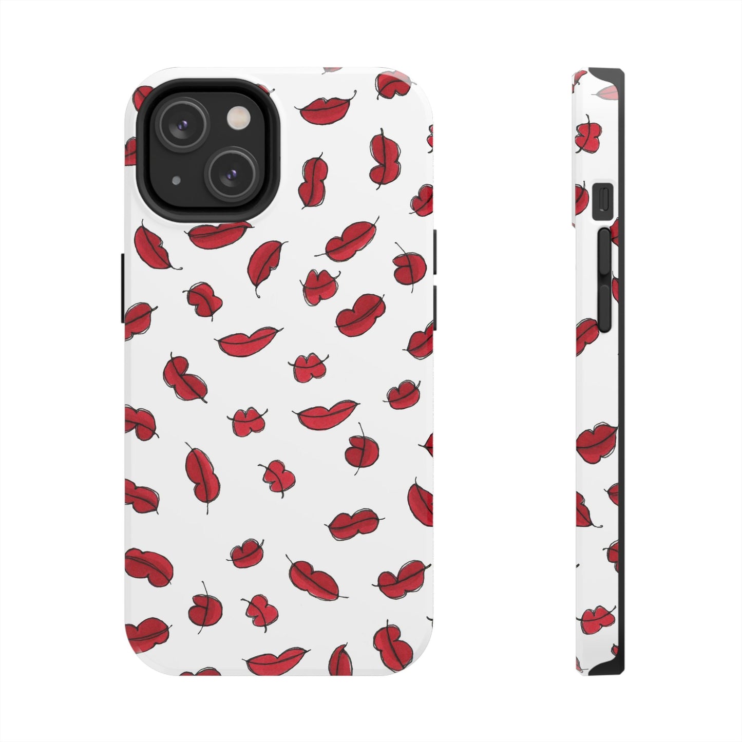 Lotsa Lips White Phone Case