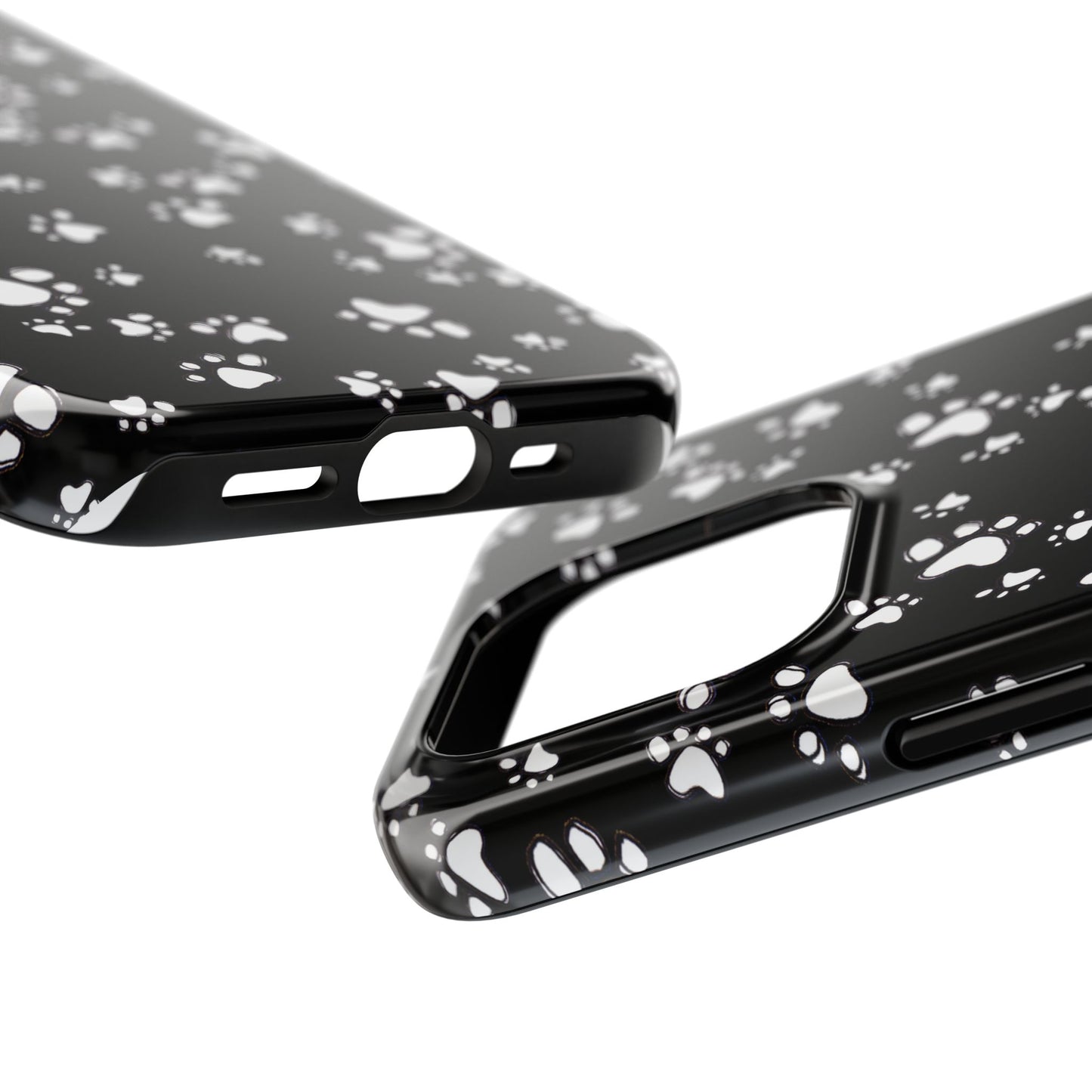 Paw Flakes Black Phone Case