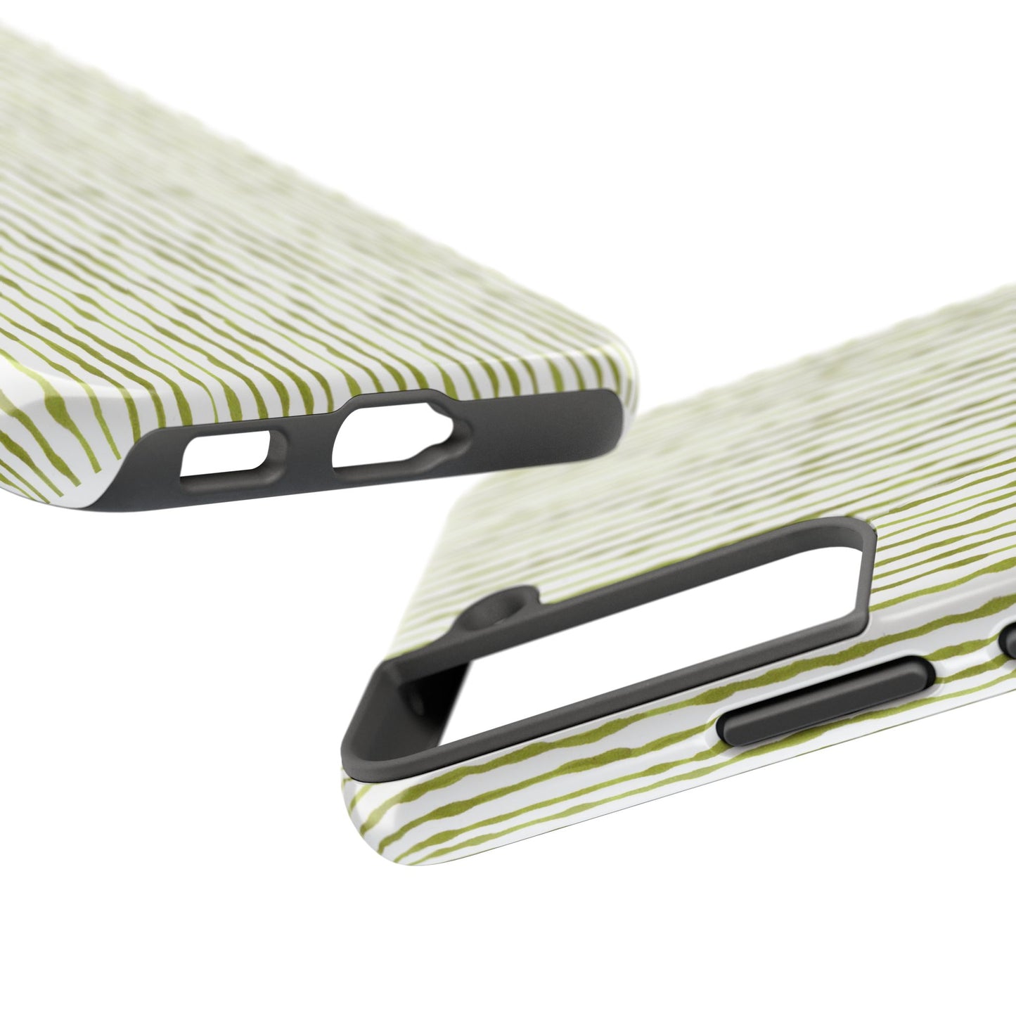 Faux Seersucker White / Green Phone Case