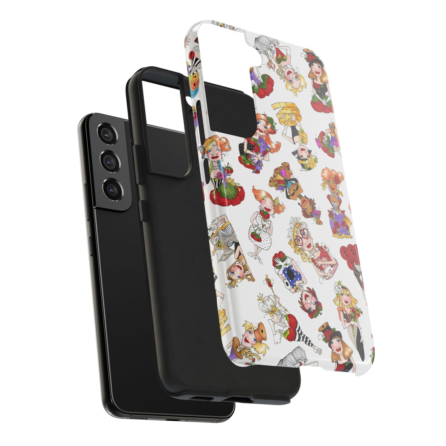 Curious Toss White Phone Case