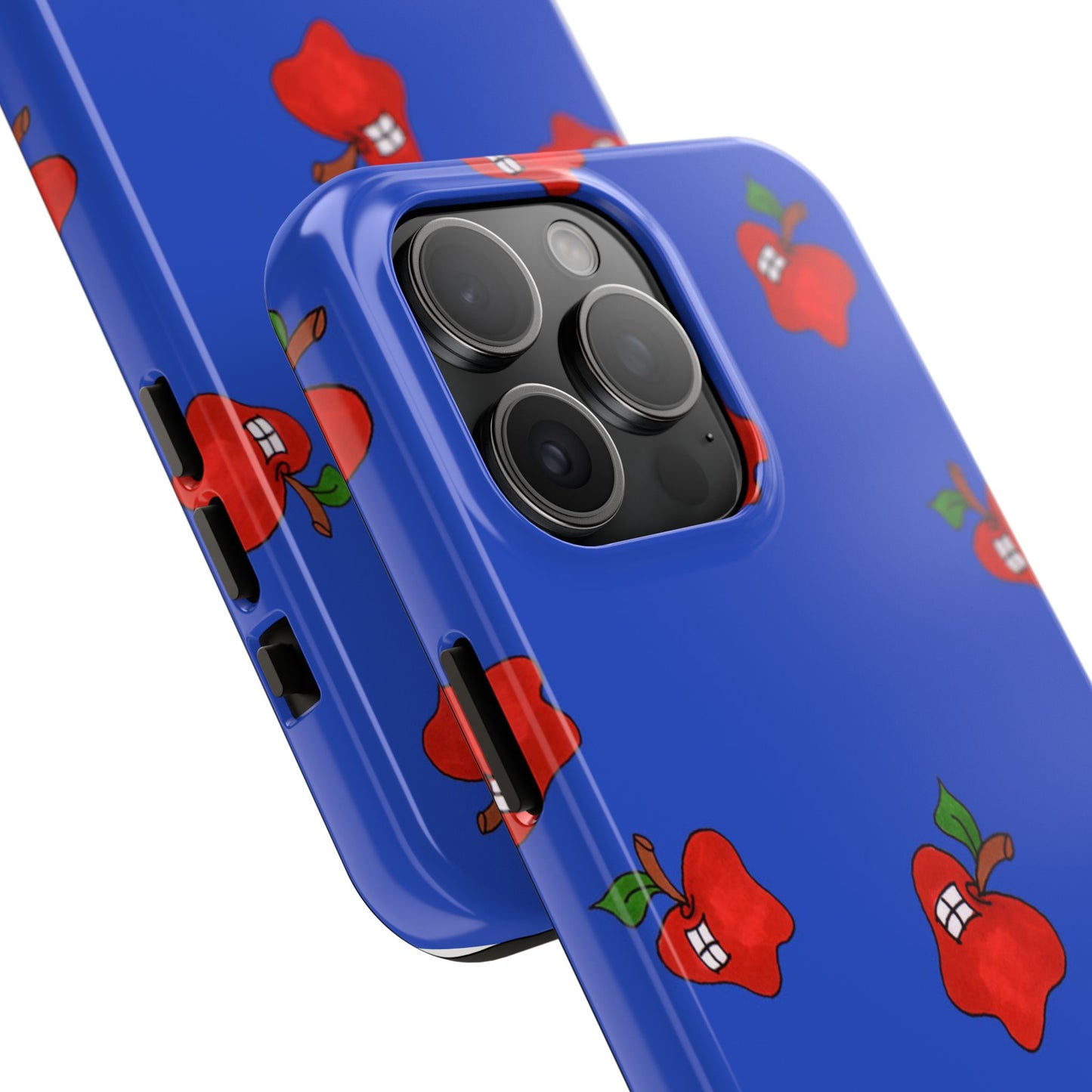 Flying Apples Blue Phone Case