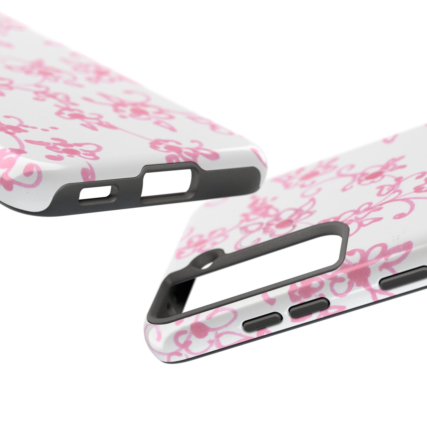 Juliette Ladies White / Pink Flowers Phone Case