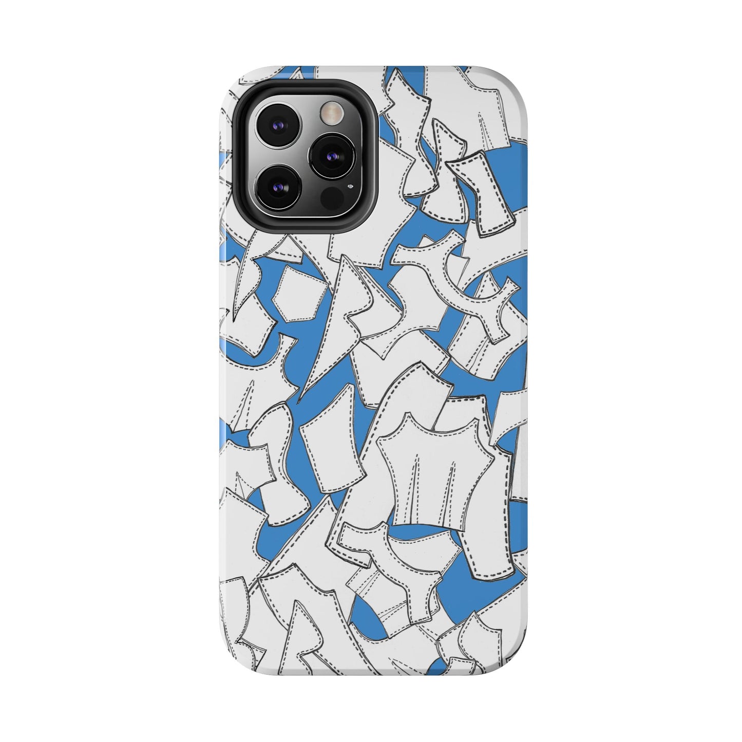 Pattern Pieces Turquoise Phone Case