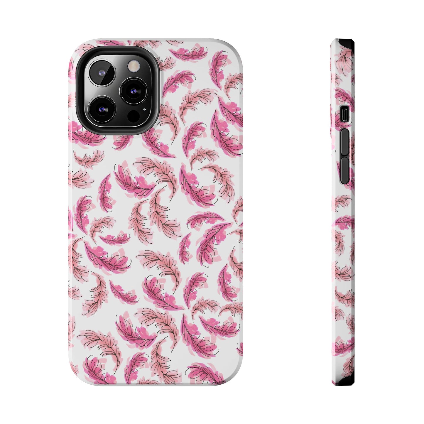 Flam Feathers White Phone Case