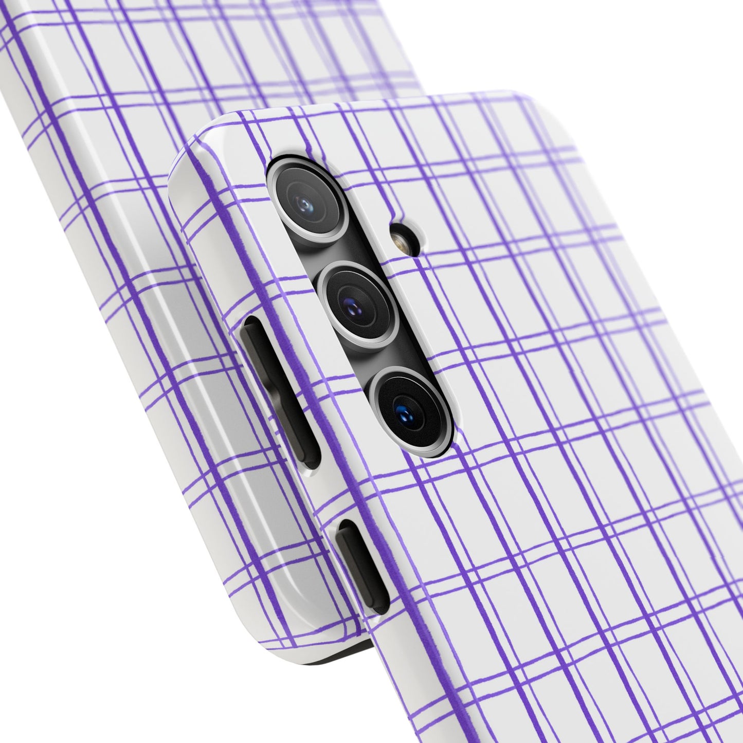 Kitchen Plaid White / Blue Phone Case