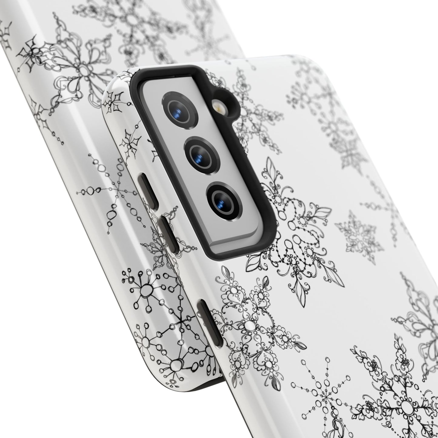 Random Flakes White Phone Case