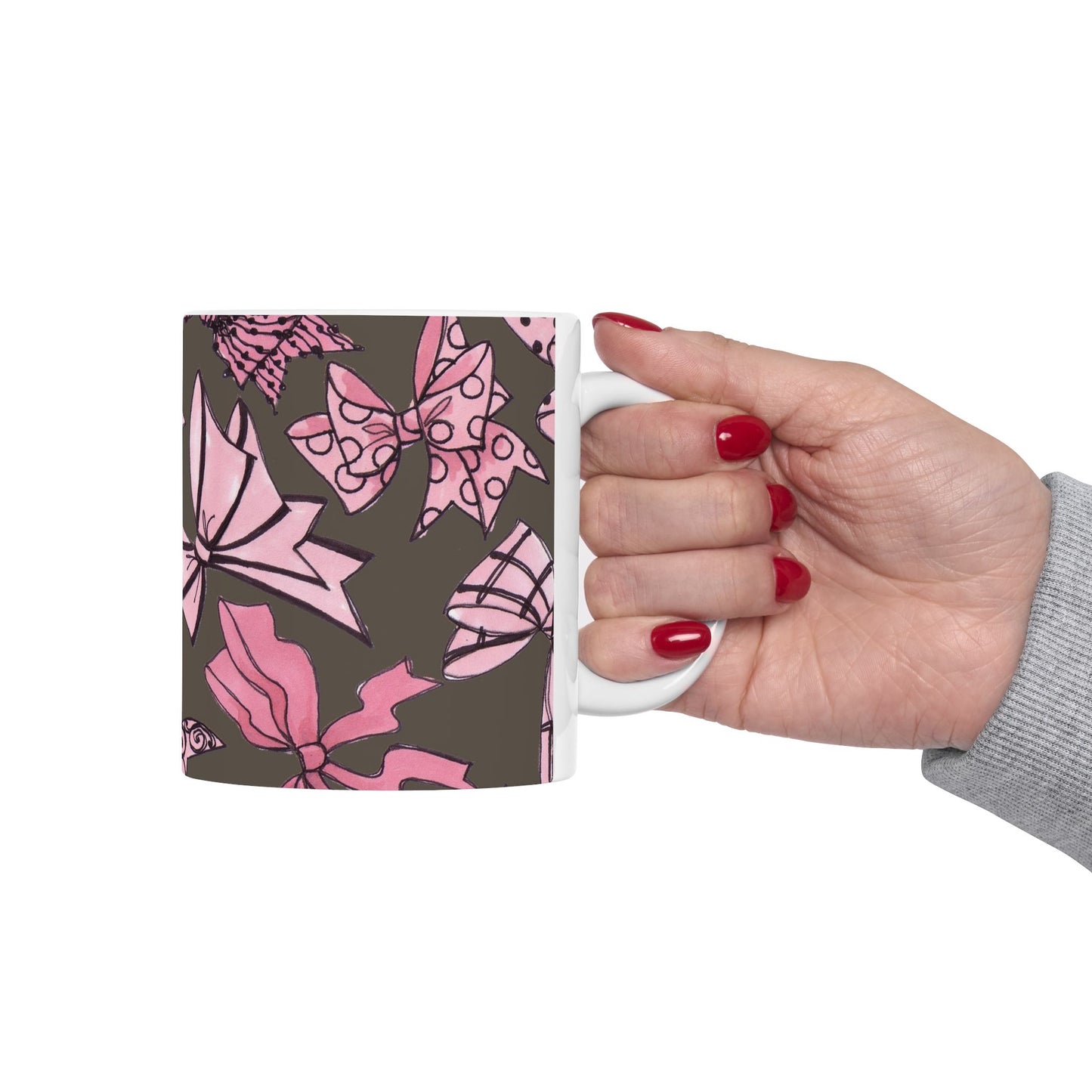 Blushing Bows Mocha Cup