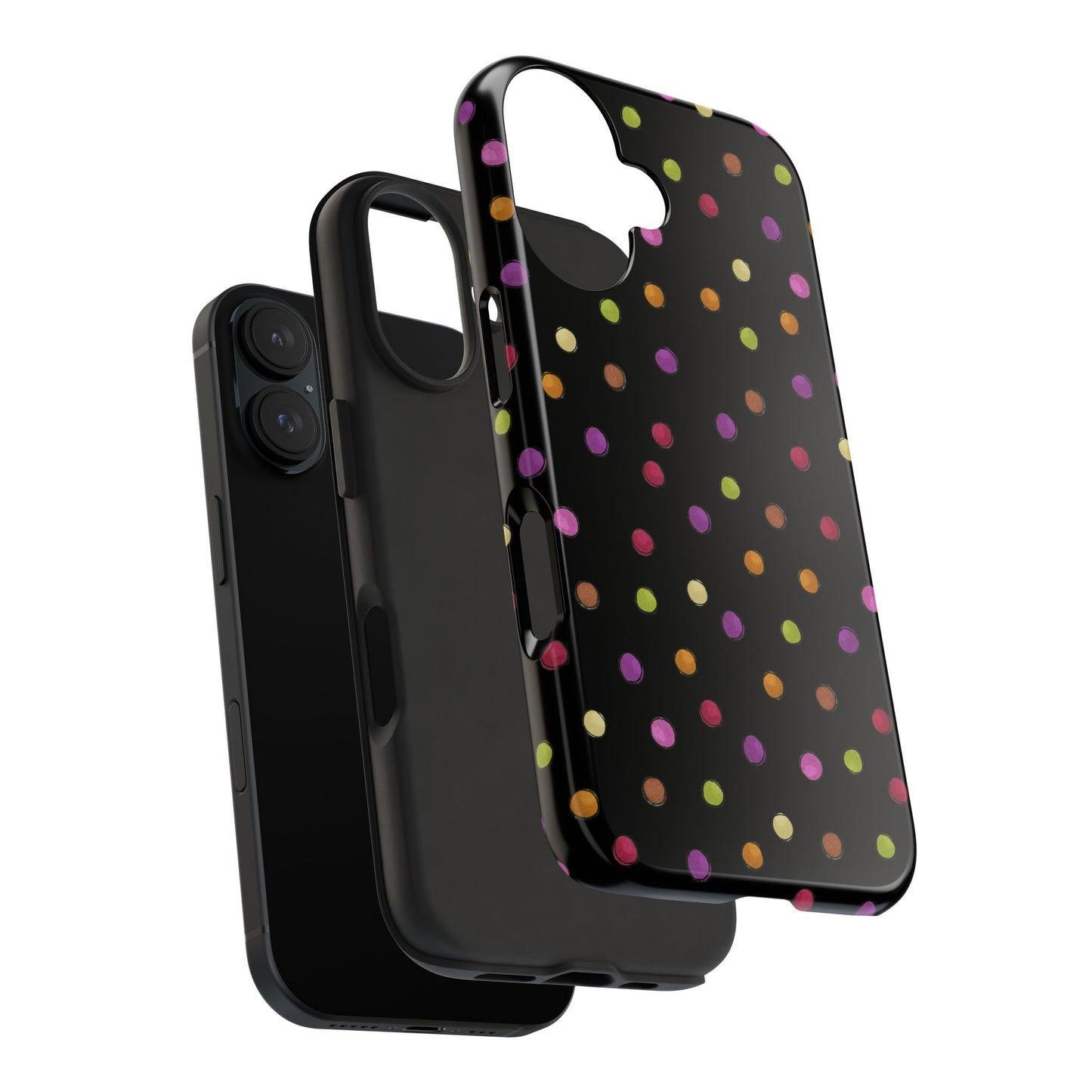 Tea Dot Black Phone Case