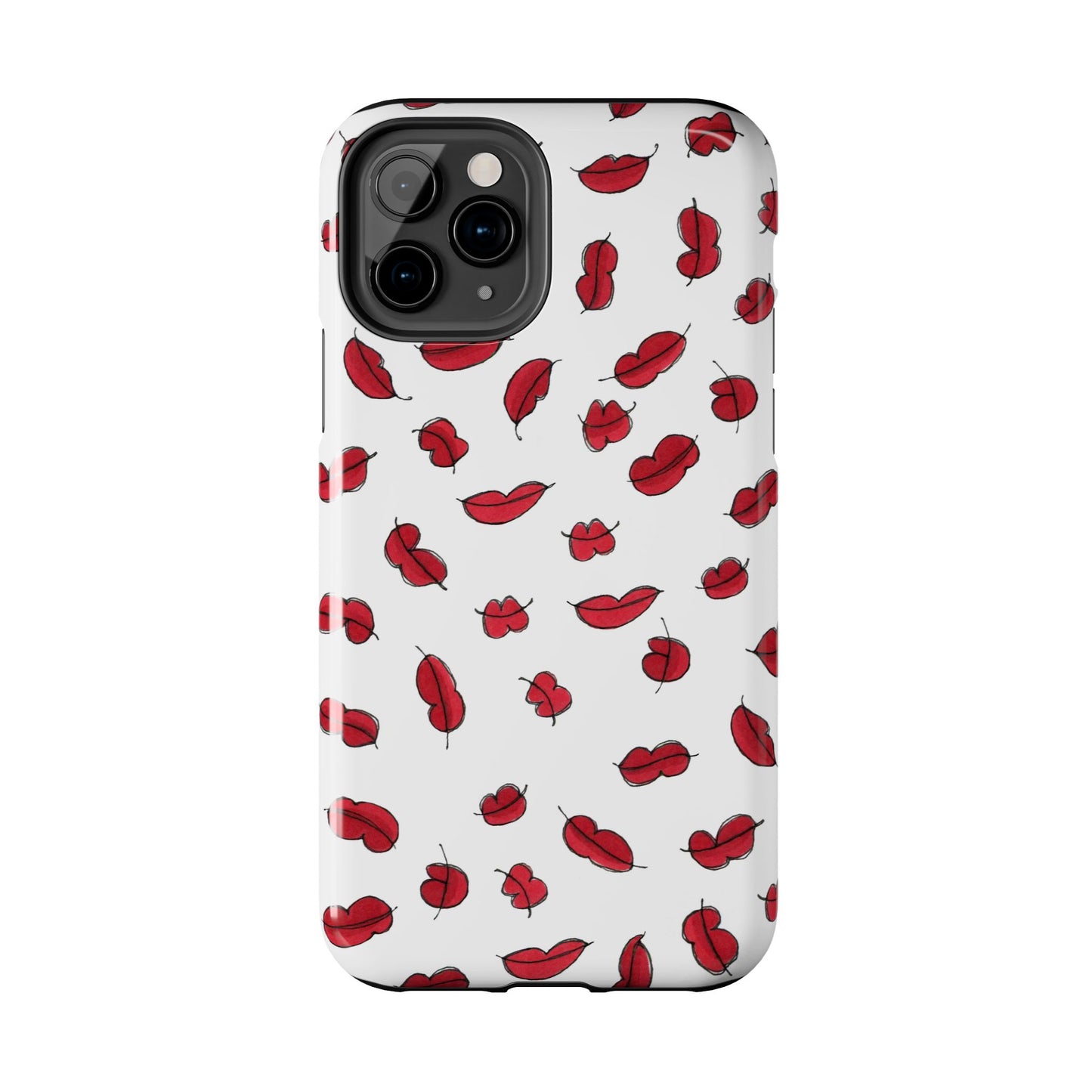Lotsa Lips White Phone Case