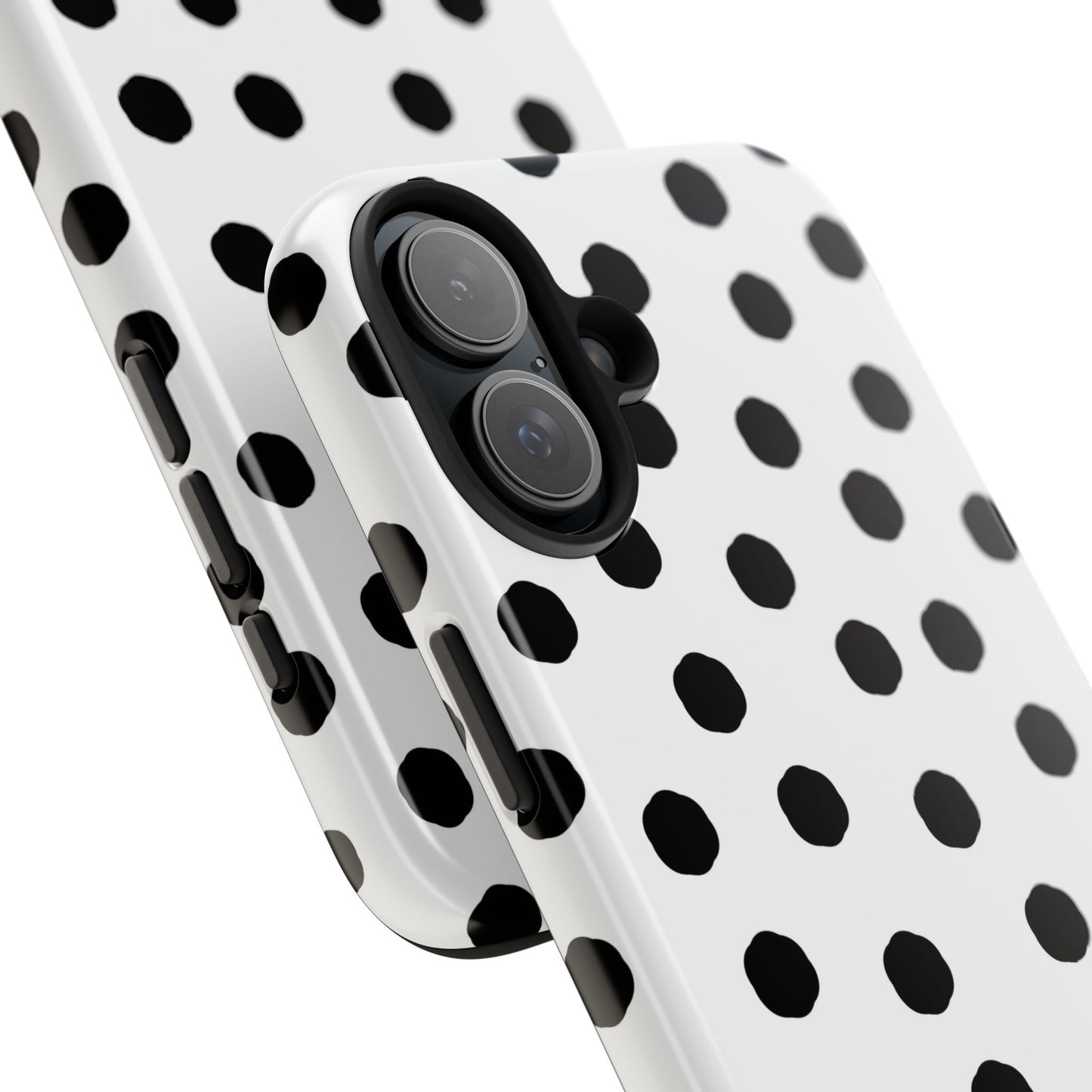 Jumbo Dots White / Black Phone Case