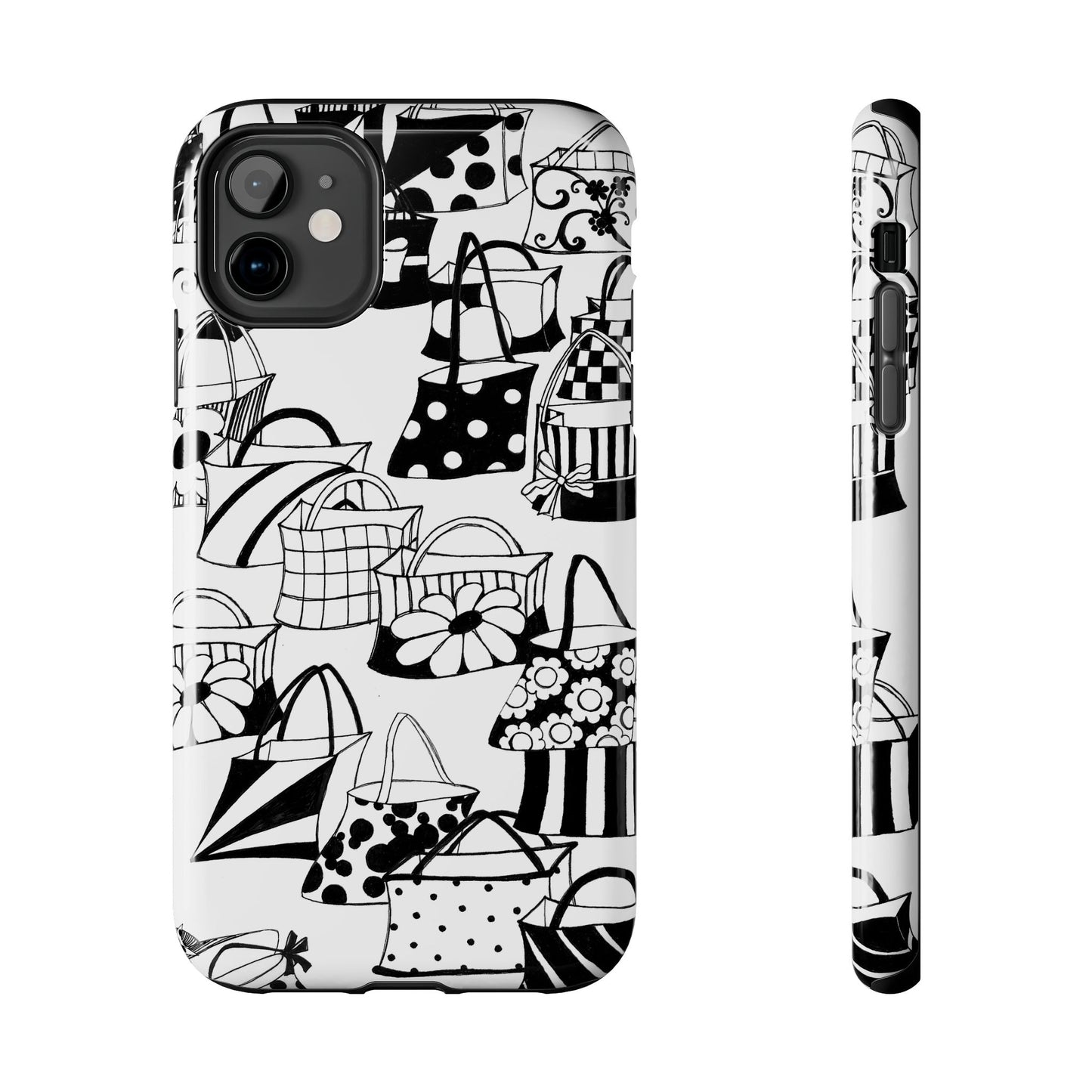 Totes White / Black Phone Case