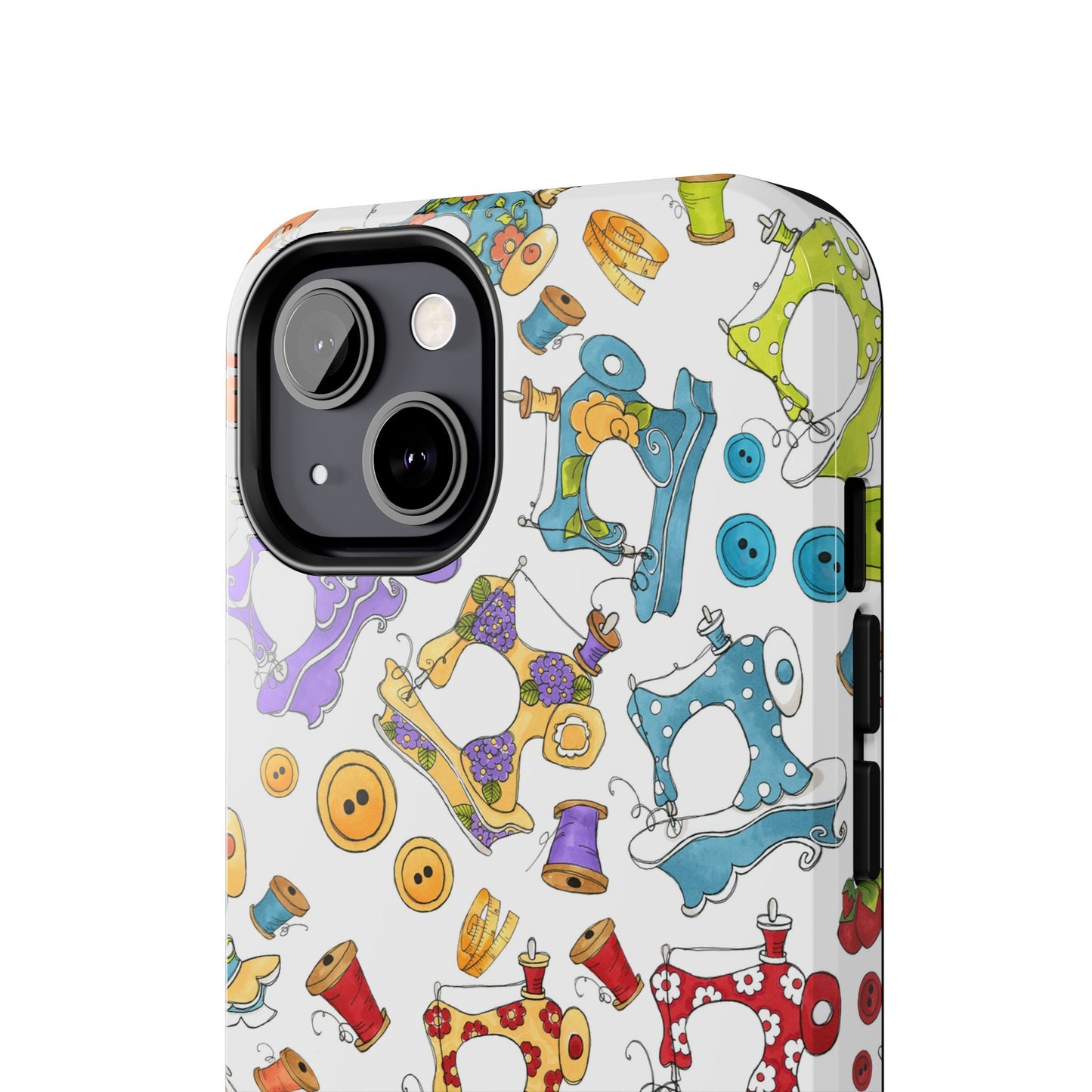 Sew Assorted White Phone Case
