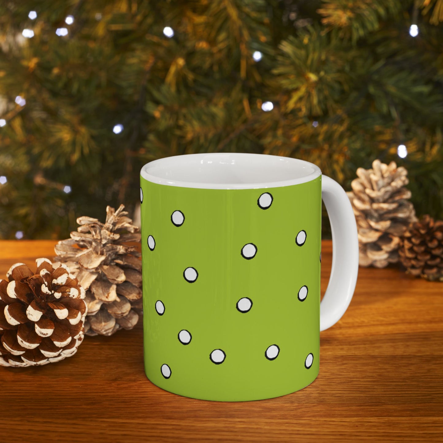 Dark Dots Lime Cup