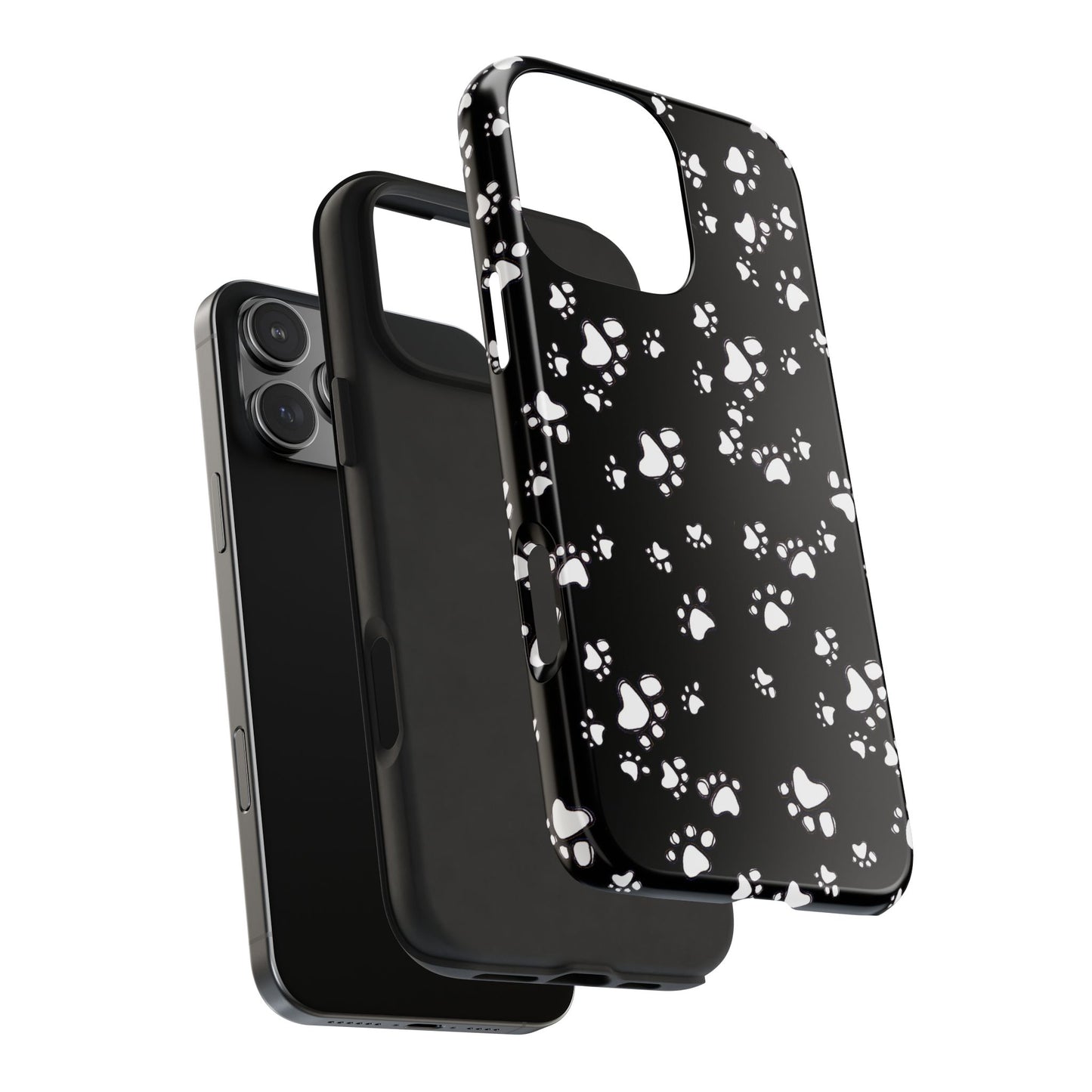 Paw Flakes Black Phone Case
