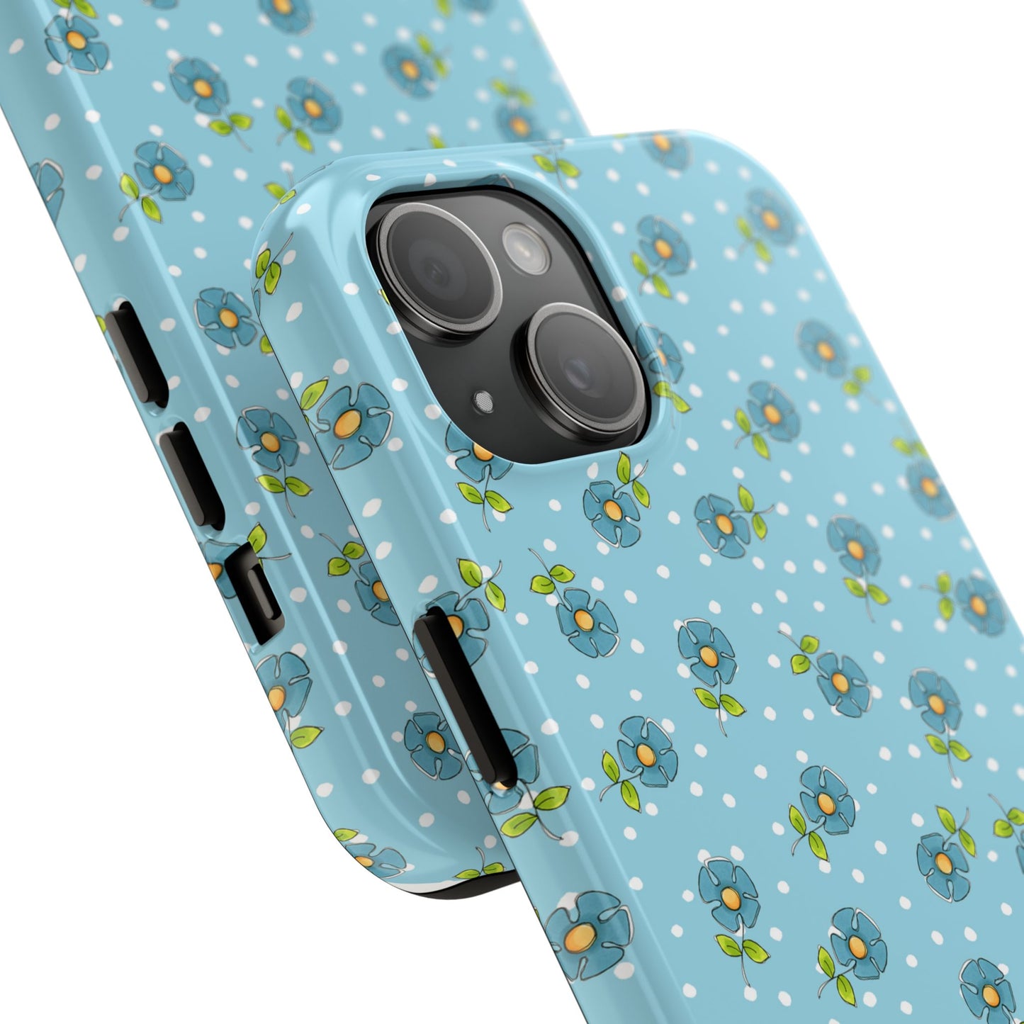 Daisy Dots Turquoise Phone Case