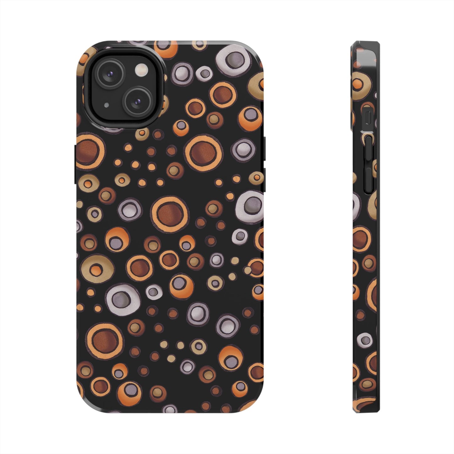 Doggy Dots Black Phone Case