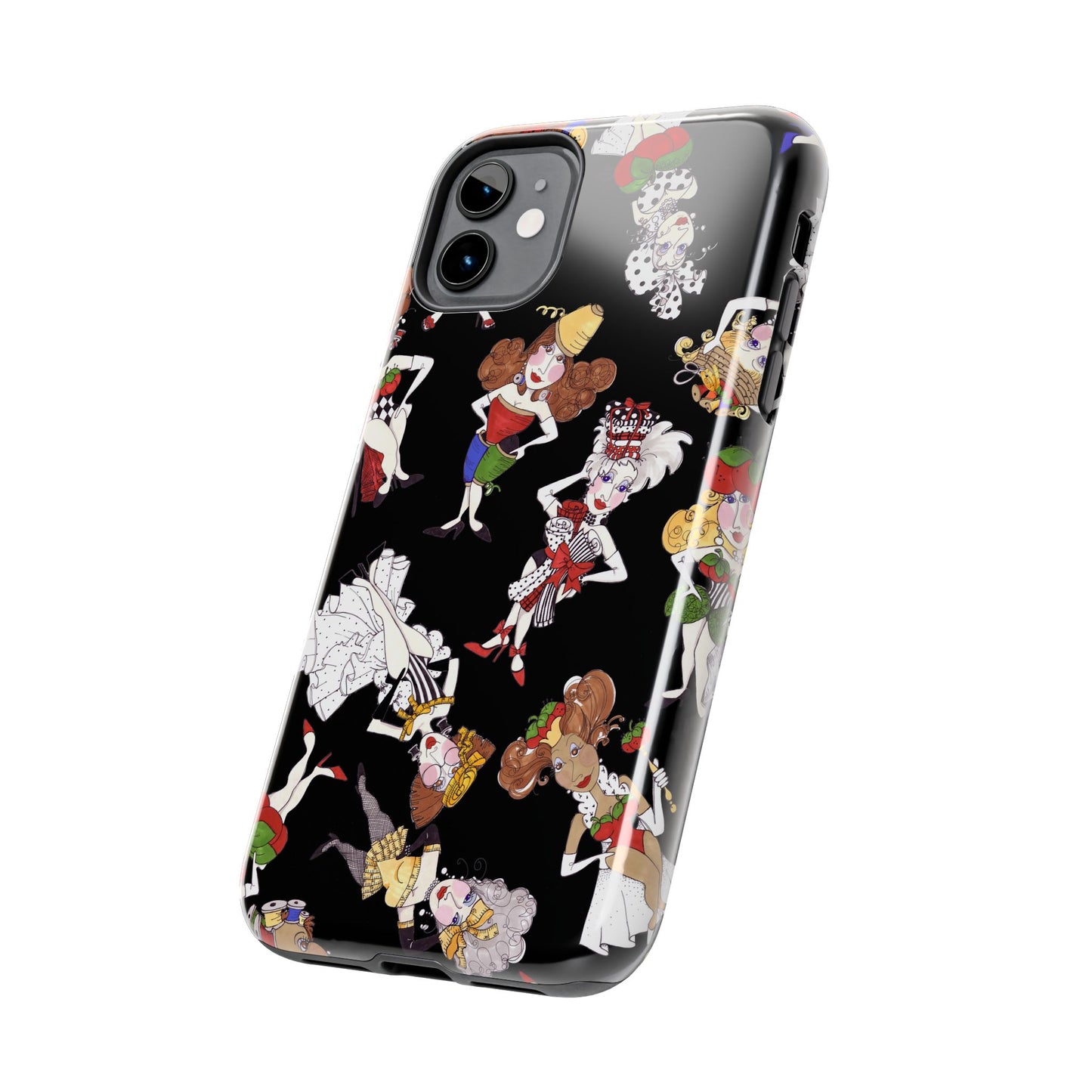 Sew Tossed Black Phone Case