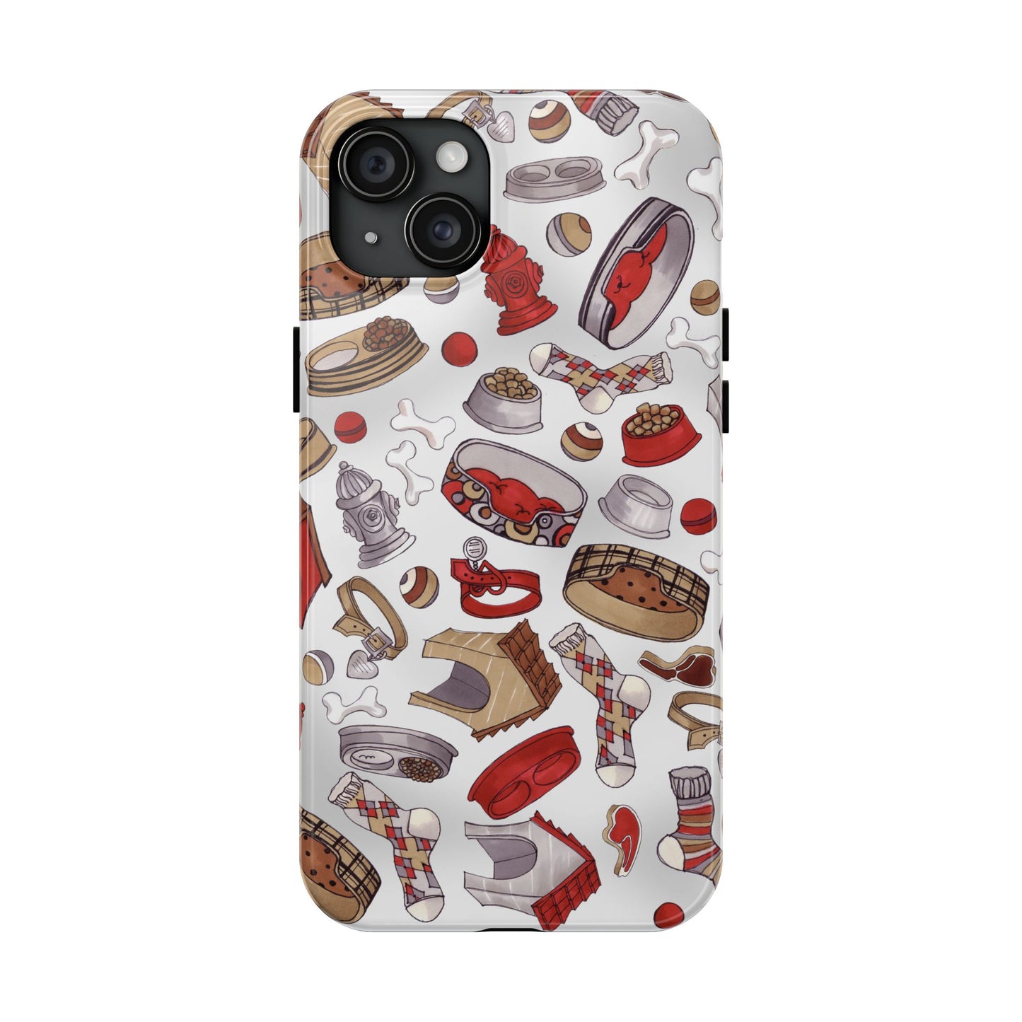 Doggie Stuff Gray Phone Case