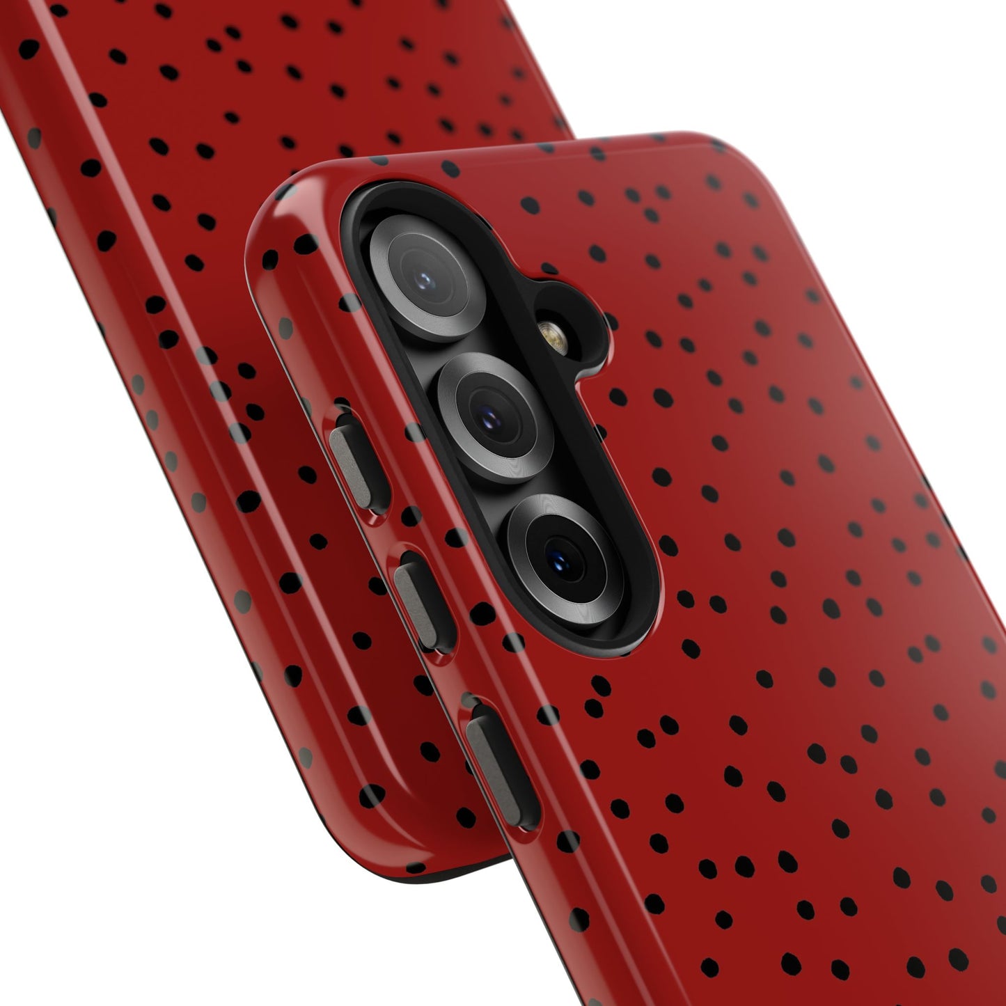 Dinky Dots Scarlett / Black Phone Case