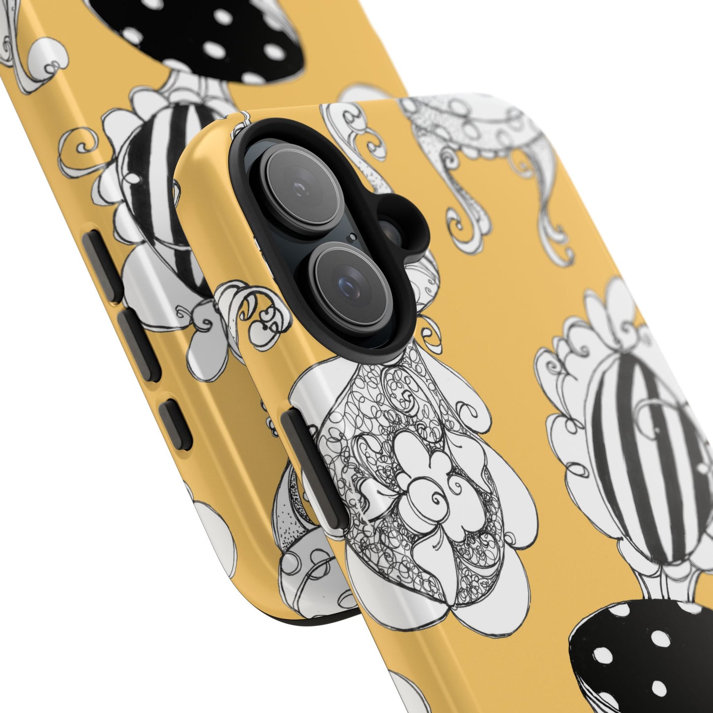 Bistro Chairs Yellow Phone Case