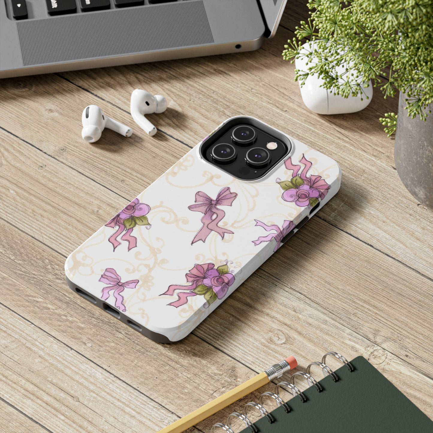 Flower Model Bow Flowers Phone Case