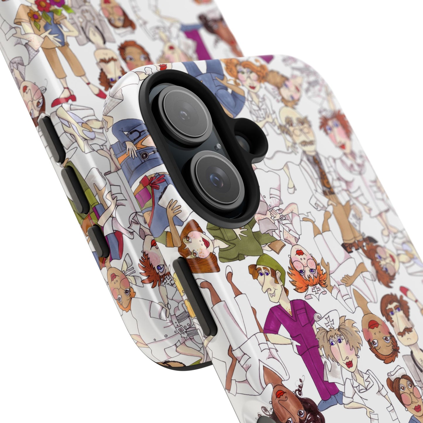 Diverse Nurse White Phone Case