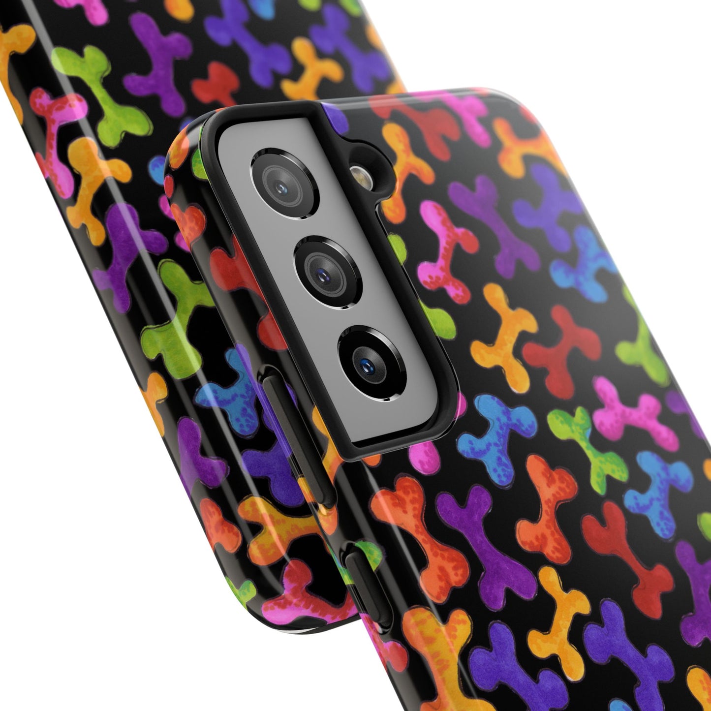 Fancy Bones Black / Multi Phone Case