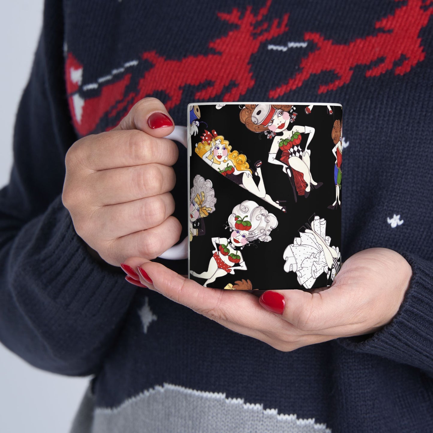 Sew Tossed Black Cup