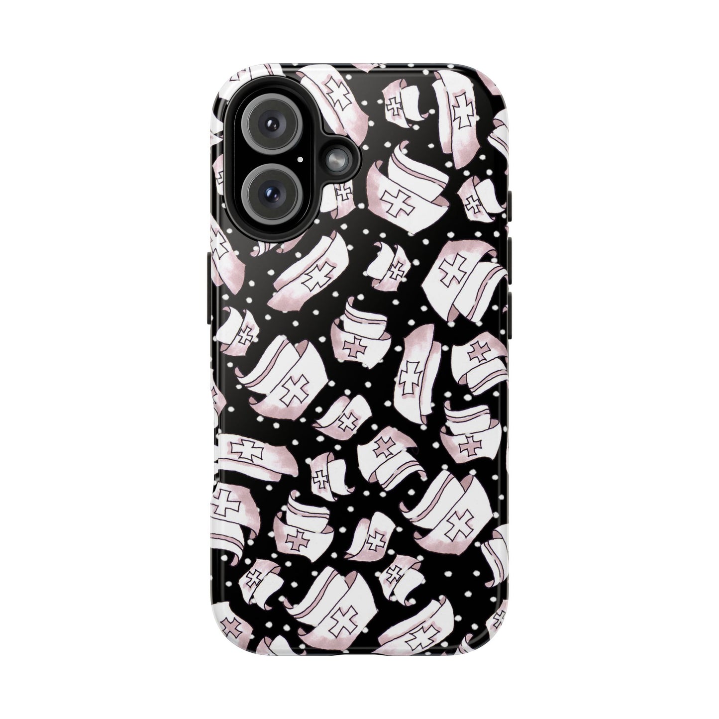 Med Hats Black Phone Case