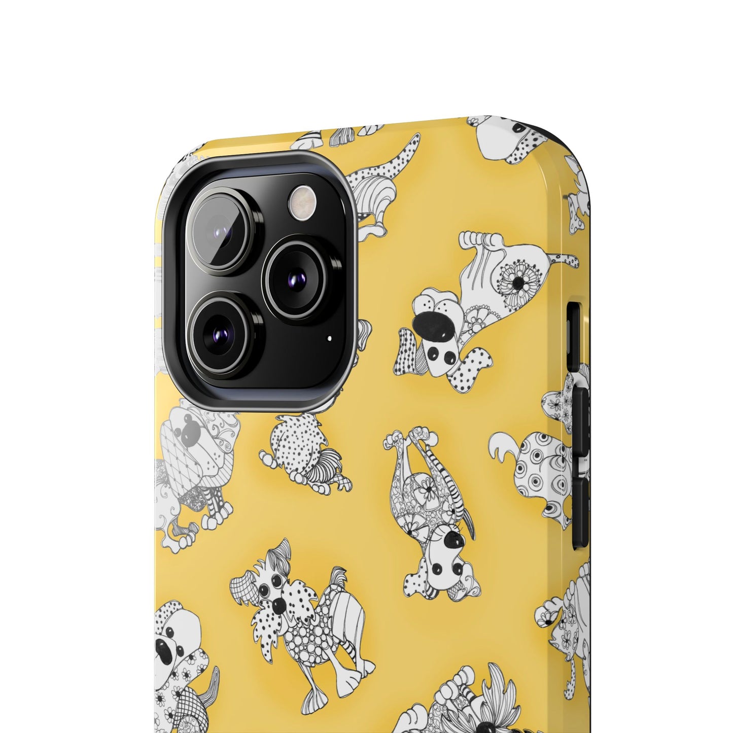 Doodle Dogs Yellow Phone Case