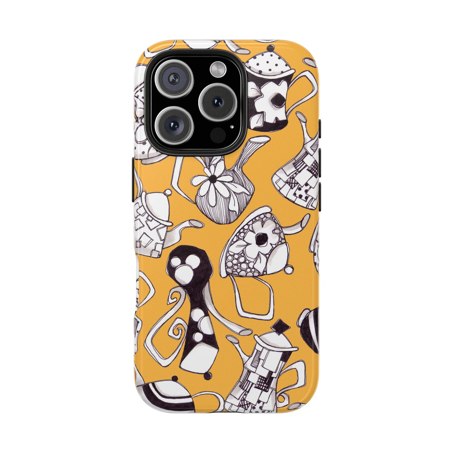 Fancy Pots Yellow Phone Case