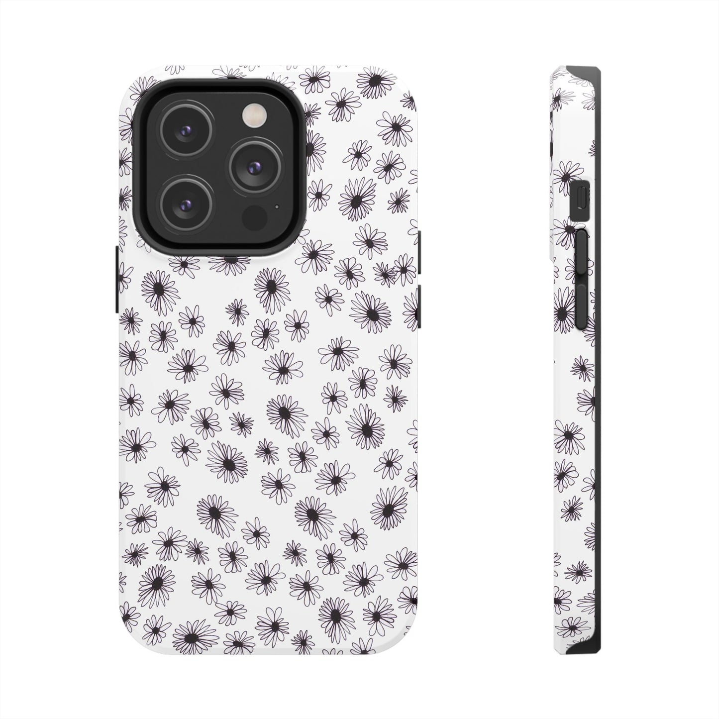 Random Daisy White / Black Phone Case