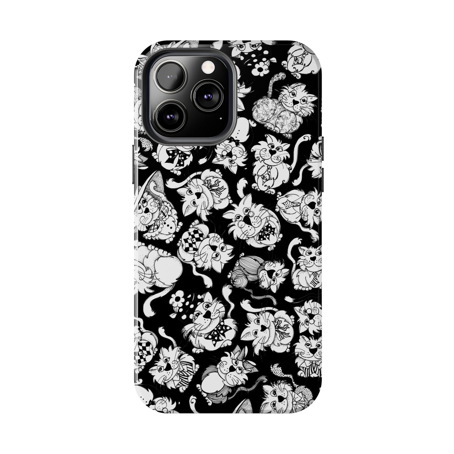 So Kitties Tossed Black Phone Case