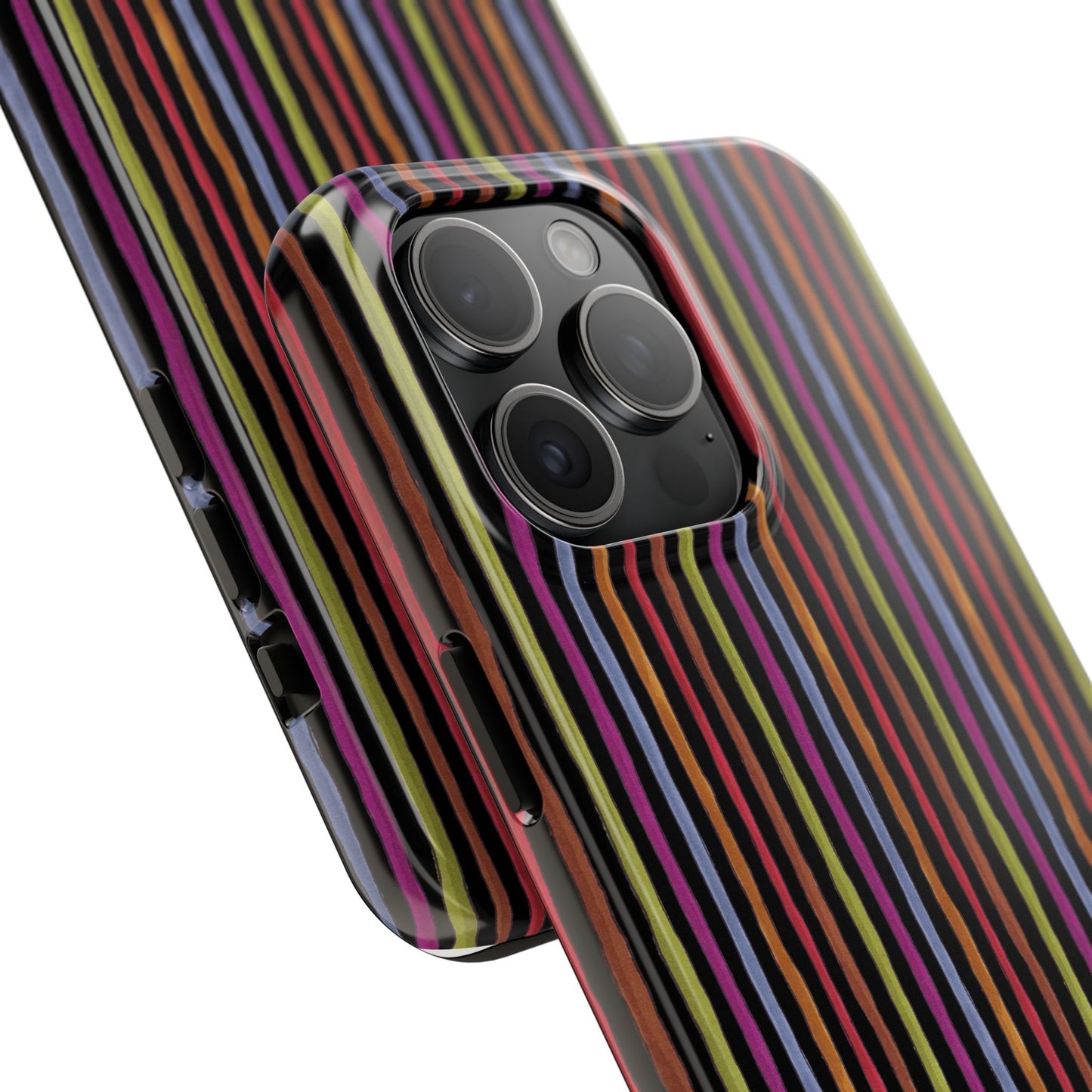 Stripe Black Phone Case