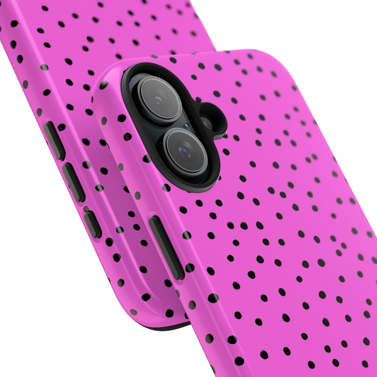 Dinky Dots Hot Pink / Black Phone Case