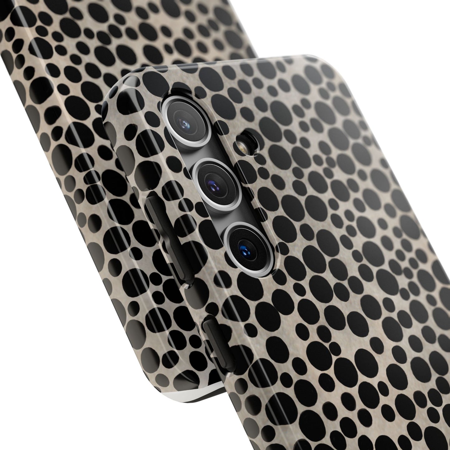 Felt Dots Silver Phone Case