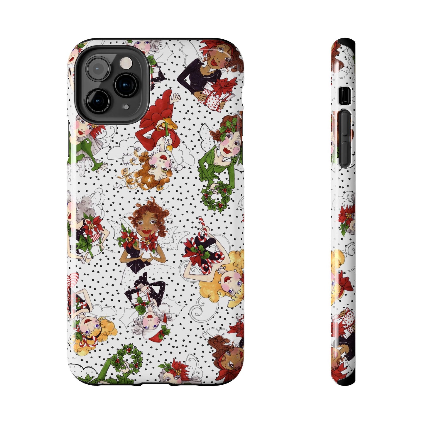 Fairy Toss White / Black Phone Case