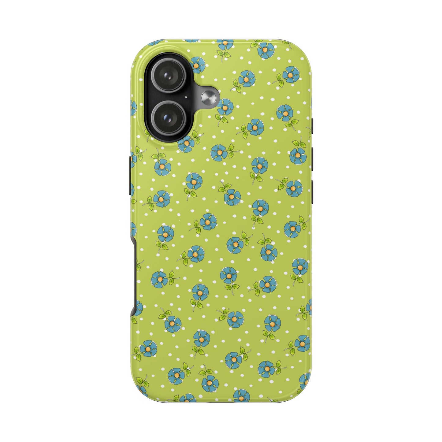 Daisy Dots Green Phone Case