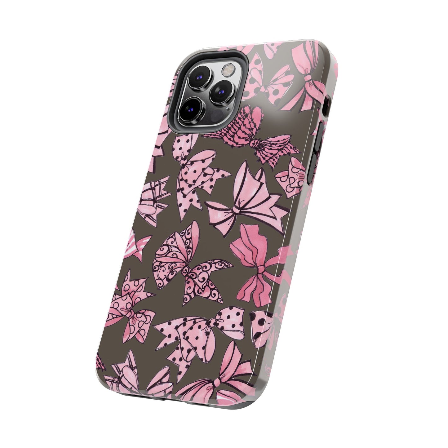 Blushing Bows Mocha Phone Case