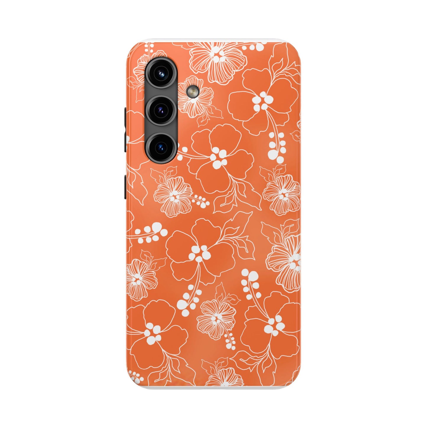 Lacey Hibiscus Coral Phone Case