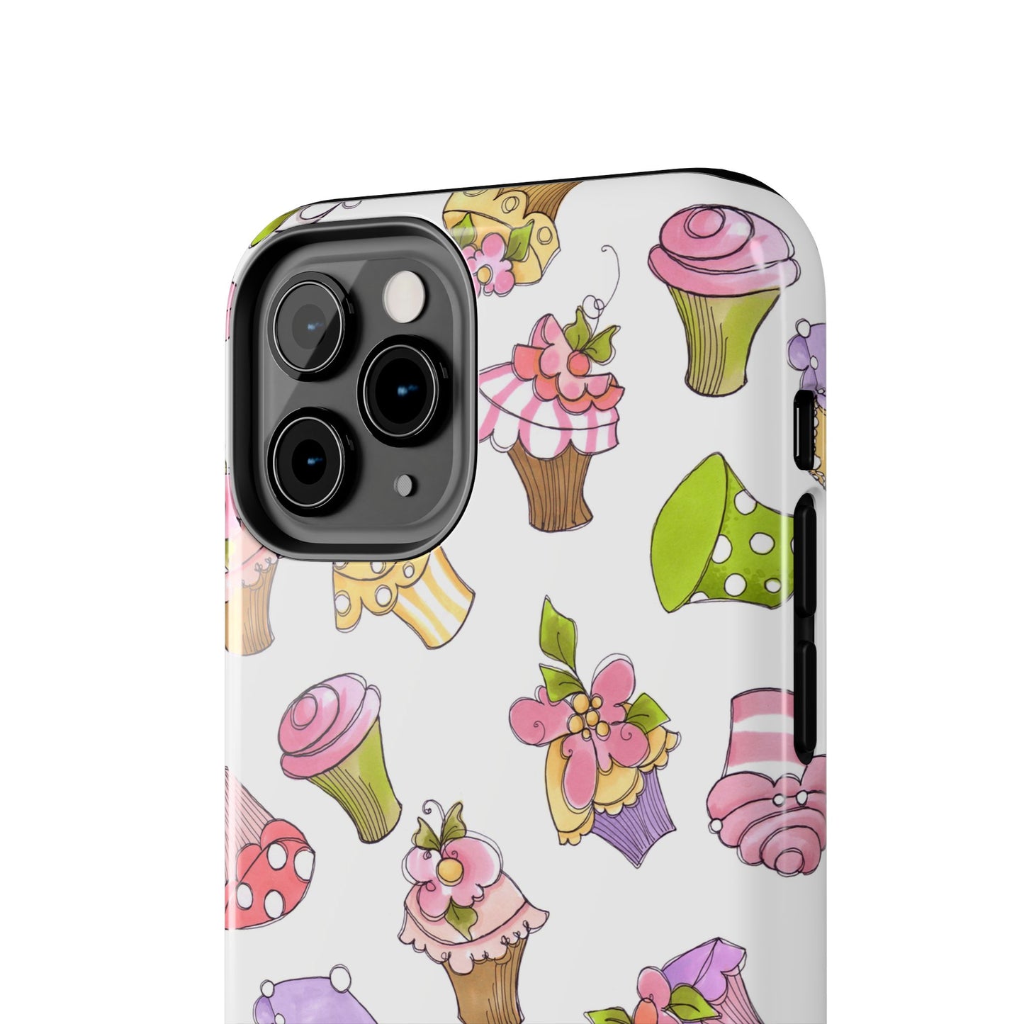 Cupcake Toss White Phone Case