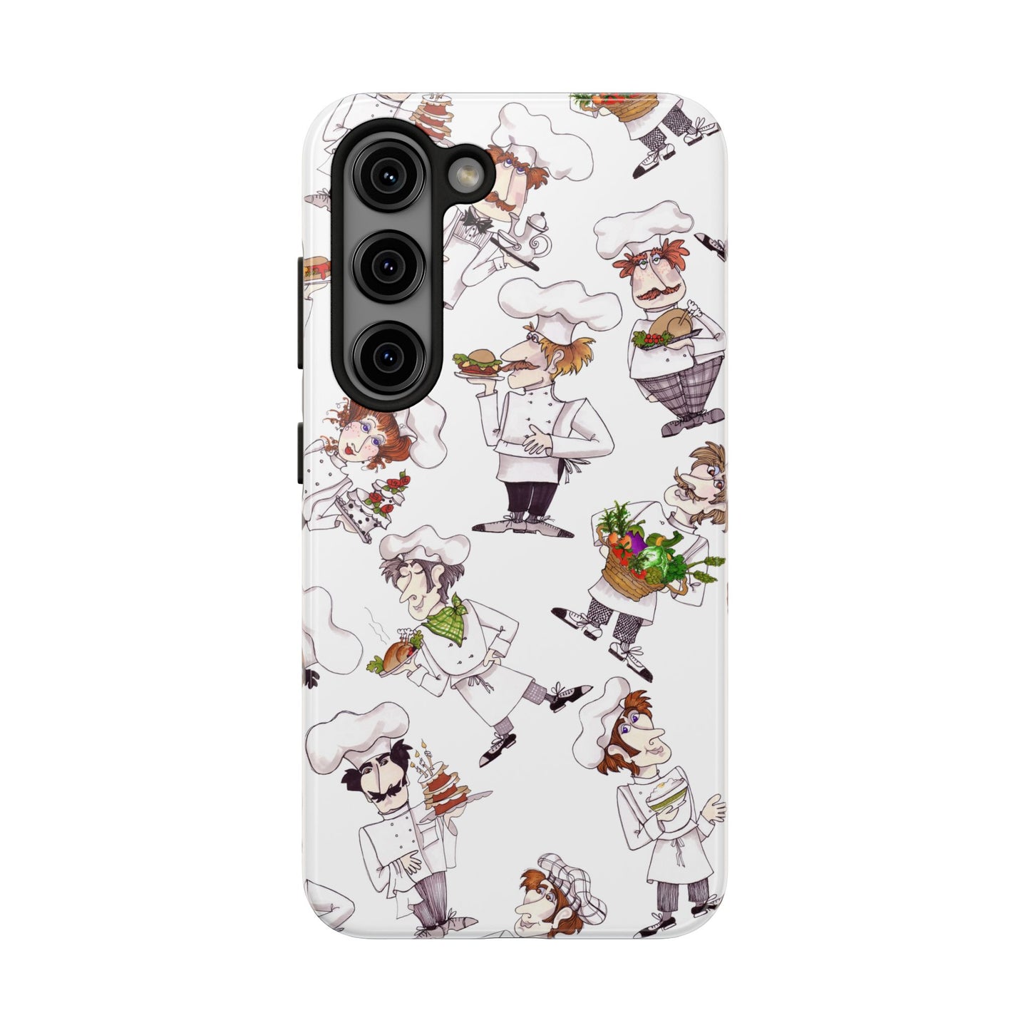 Tossed Chefs White Phone Case