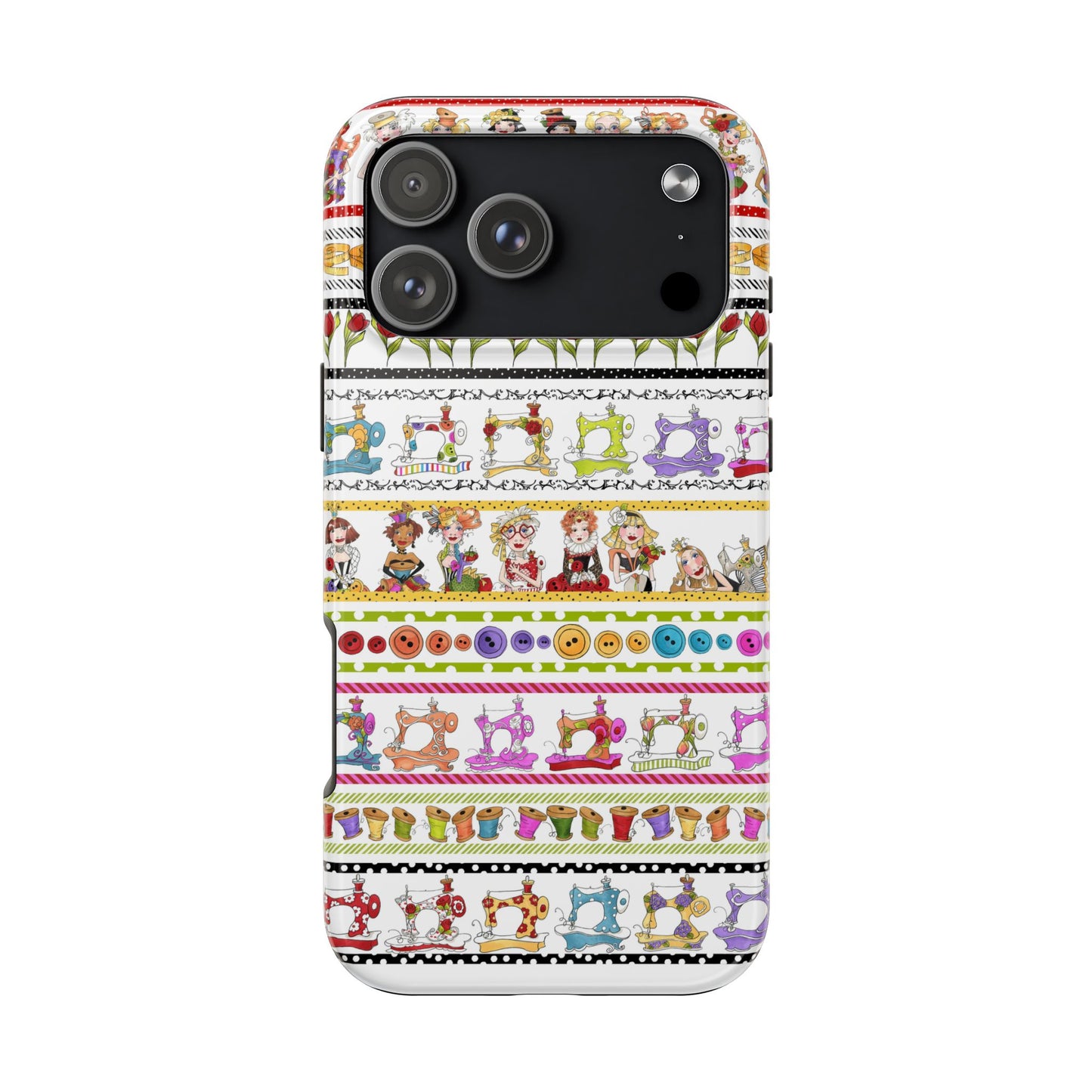 Curious Border White Phone Case