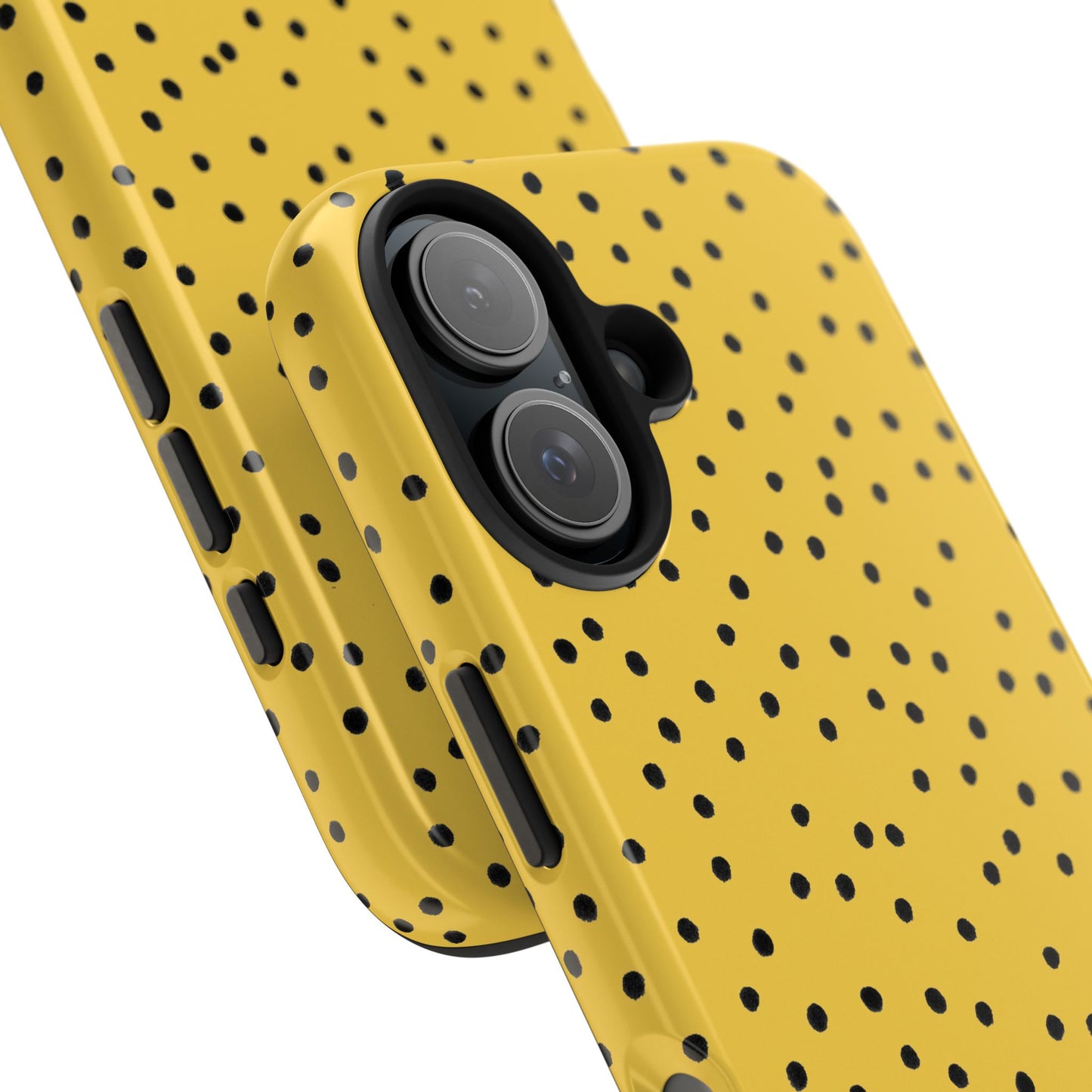 Dinky Dots Yellow / Black Phone Case